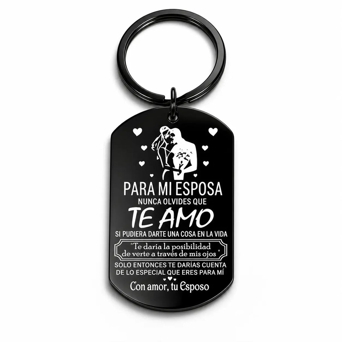 Forever Love Keychain for My Wife - A Romantic Stainless Steel Keepsake Gift from Husband for Anniversaries, Birthdays, and Special Moments
