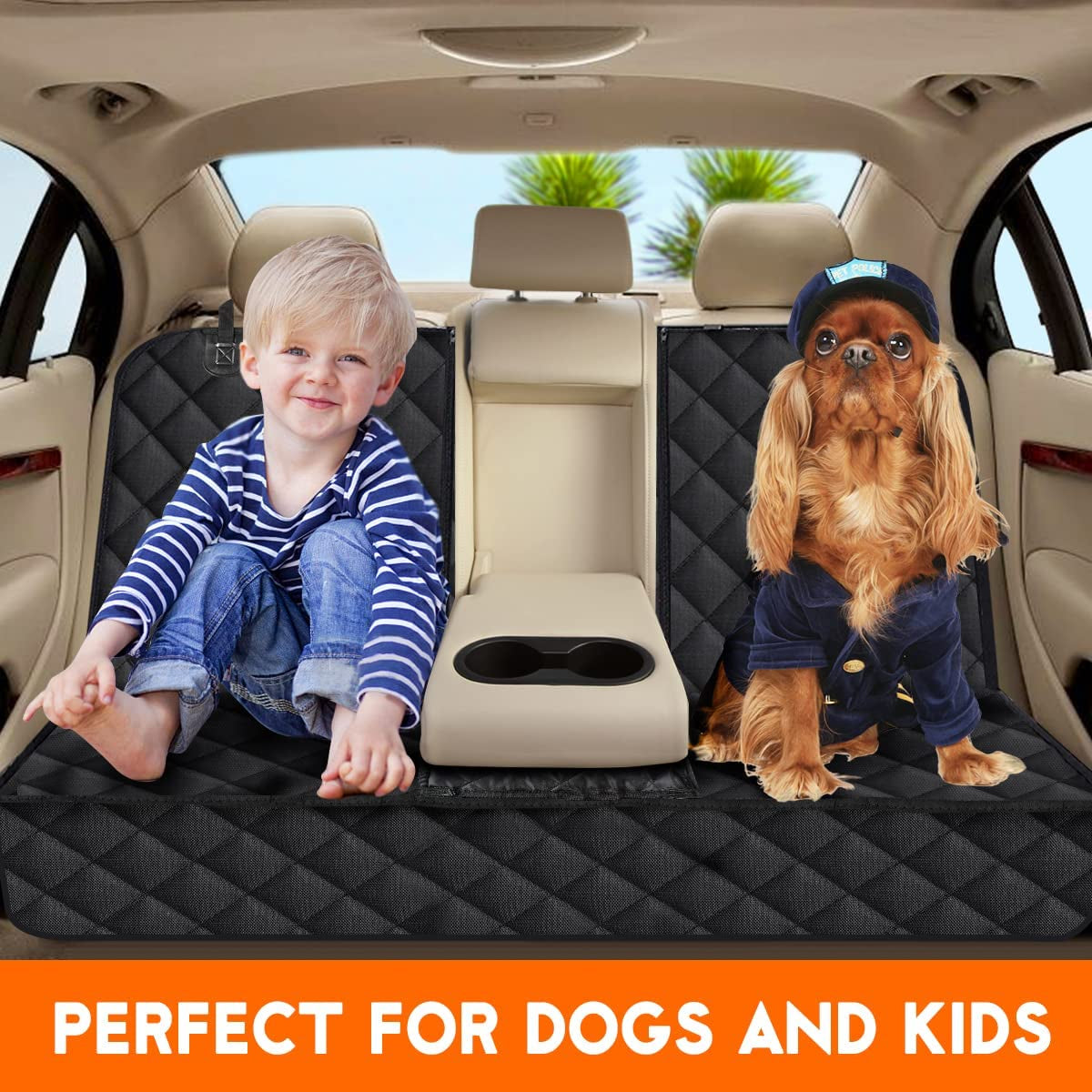 Premium Dog Car Seat Cover - High-Quality Back Seat Protector for Pets