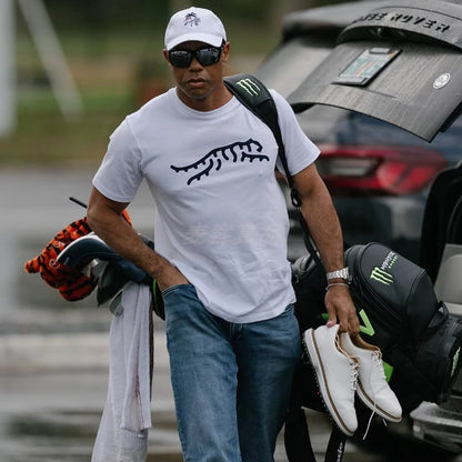 New Sunday Red Icon T Shirt Tiger Woods Golf Men Loose